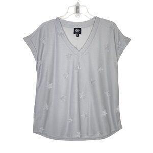 Stitch Fix l Bobeau Sheldon V-Neck Terry Star Knit Top, Medium